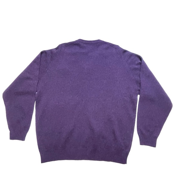 Club Room 100% Lambswool V-Neck Grandpa Career Collegiate Sweater - NWT - Sz XL - Picture 2 of 13